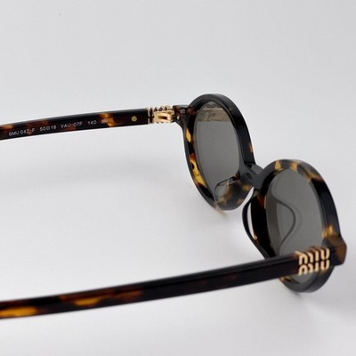 Miu Miu REGARD Women Sunglasses Havana Grey Mirror Silver MU04ZSF VAU07F REGARD Miu Miu Women Sunglasses Havana Grey Mirror Silver MU04ZSF  main image 3