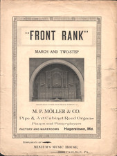 1900s HAGERSTOWN, MARYLAND Moller Pipe Organs FRONT RANK Drumheller sheet music
