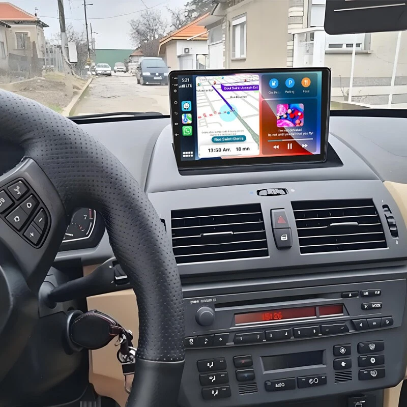 2G+64G DAB+ Android 14 Autoradio Für BMW X3 E83 GPS Navi BT-5.0 SWC WIFI 9 ZOLL - Bild 3 von 4