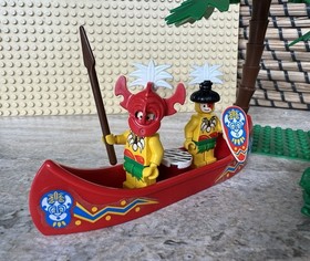 Vintage LEGO 6278 Enchanted Island 6256 Catamaran Islanders Sail Canoes Lot