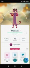 Pok mon Gigantamax Meowth GO
