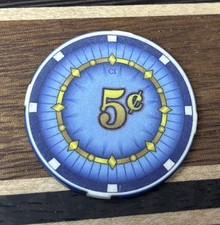 $.05 Vintage Casino Poker Chip Unidentified