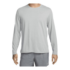 Nike Miler Men's Dri-FIT UV Long-Sleeve Running Top GREY FOG/P 