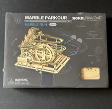 Marble Parkour Marble Run LG501 ROKR Robotime 254 Pieces 3D Wood Puzzle 14+ NEW
