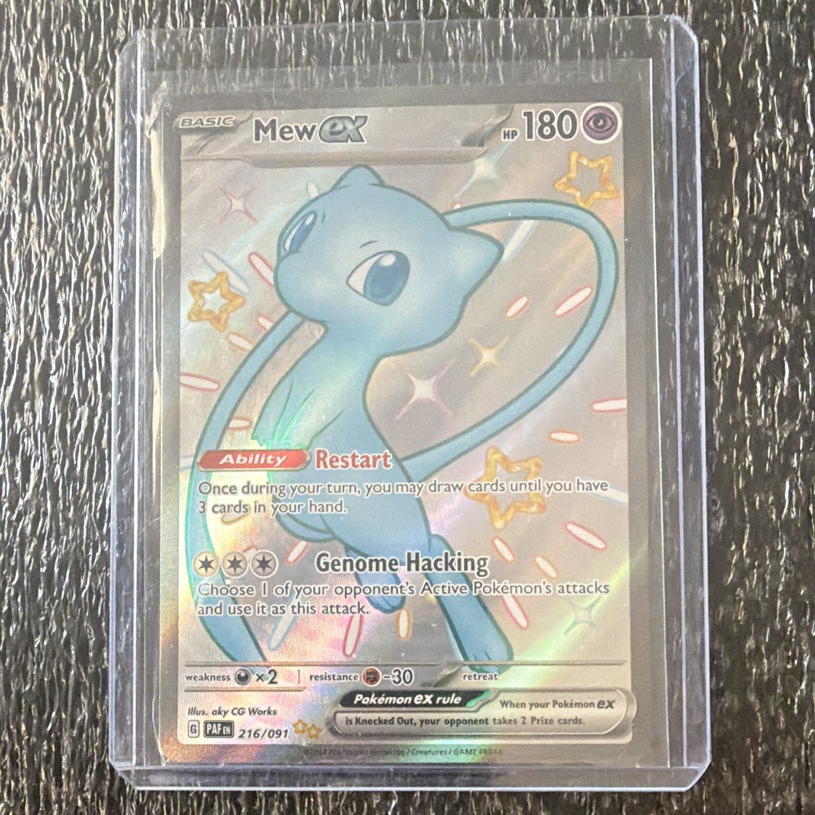 The Pokémon Company Mew ex Full Art Holo 216/091 PAF ENG HP180