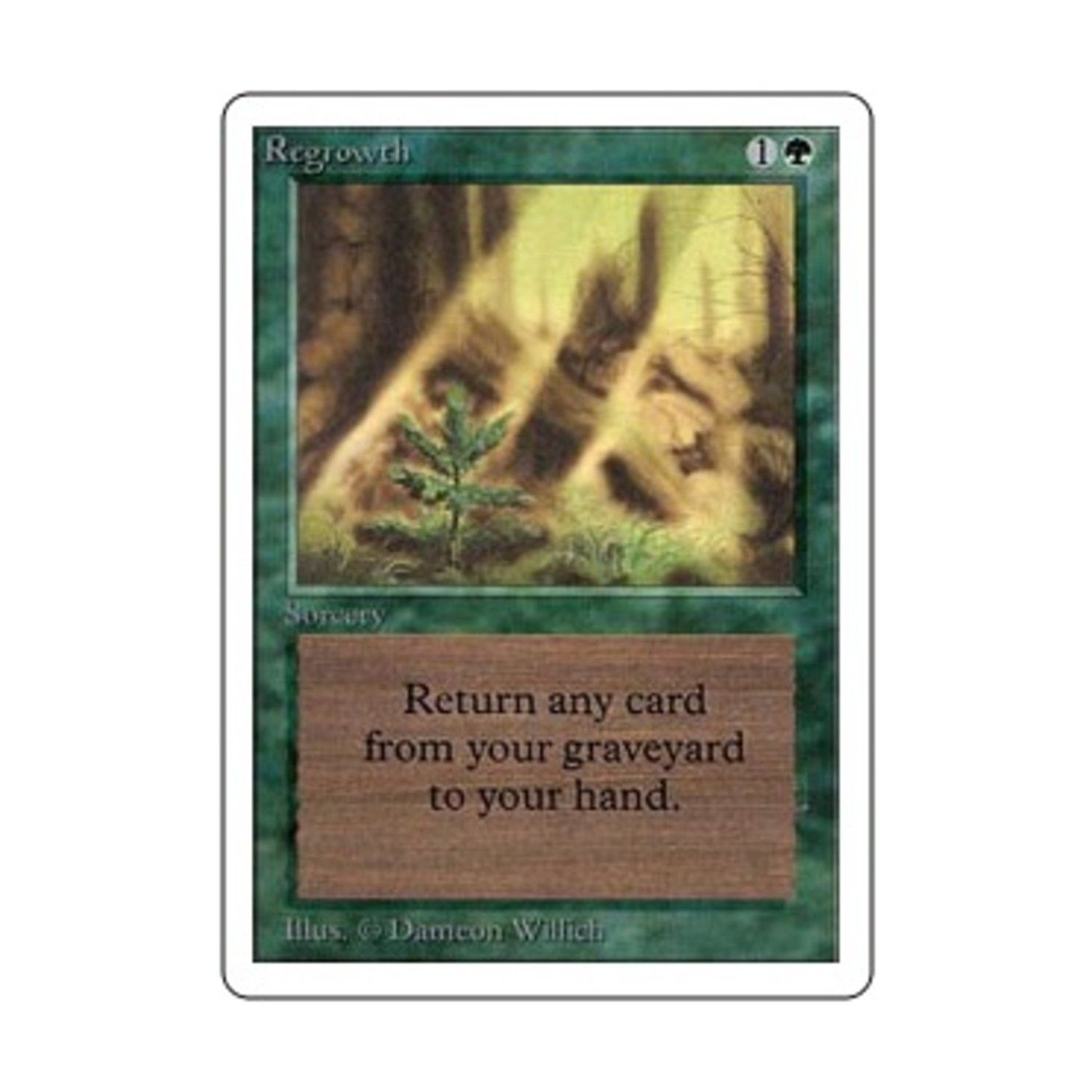 WOTC MtG Unlimited Regrowth (U) Fair-