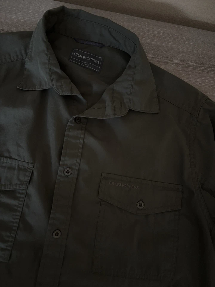 Camisa Craghoppers Para Hombres M Aventura Utilidad Gorpcore Senderos Senderismo Aire Libre Foto 3 de 4