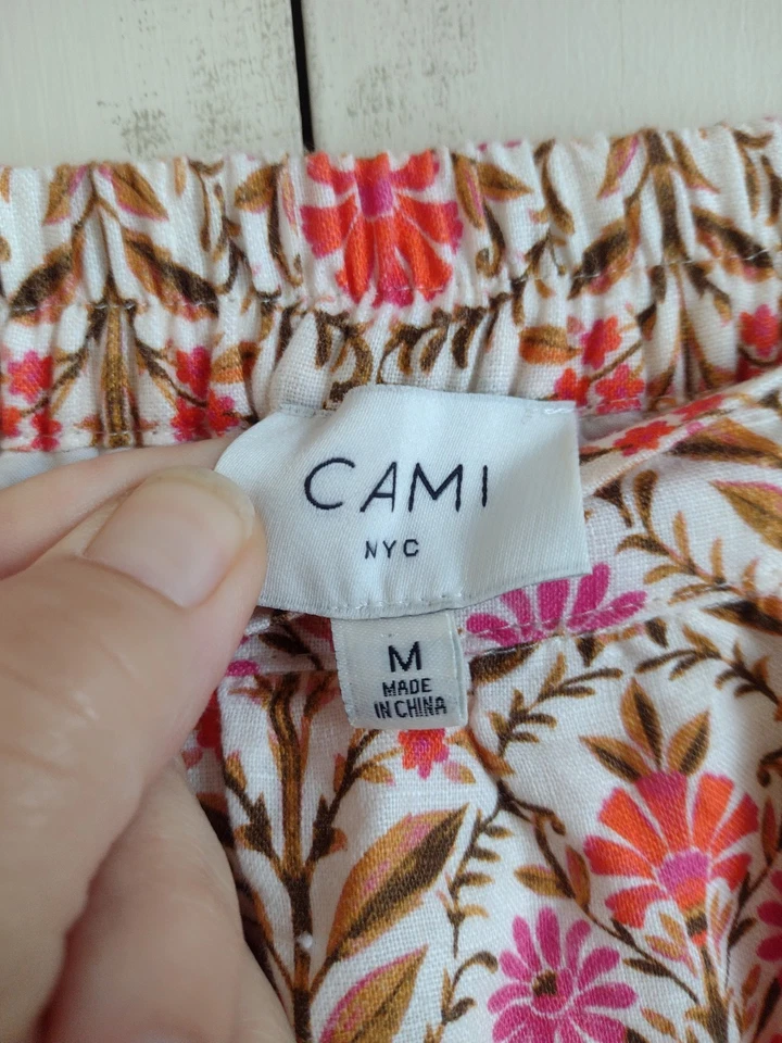 CAMI NYC Maxi Falda en Niveles Talla M Cottagecore Campesino Boho Costal Vaquera Floral Foto 2 de 4