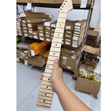 Maple Electric Guitar Neck 25.5 Inch 22 Frets Dot Inlay Bolt-On Unfinished