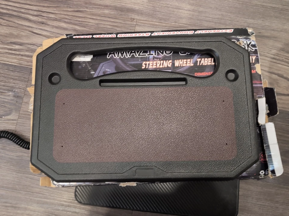 Mount-It! Double-Sided Multi-Use Car Steering Wheel Tray - Image 2 of 4