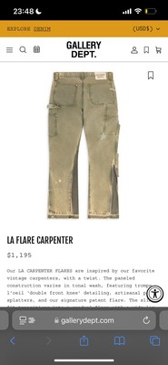 Gallery Department Moss Carpenter LA Flares