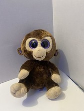 TY Beanie Boos - COCONUT the Monkey (Glittery Eyes) 9” Plush Collectible