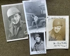 WWII WW2 US Military Photo Snapshot & Portrait Lot Painted M1 Helmet Named