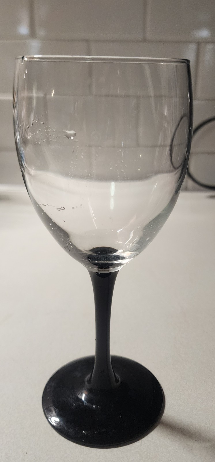 Luminarc Black Stem Vintage Wine Glasses