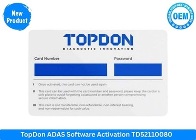 TopDon ADAS Software Activation TD52110080 (OEM Part)