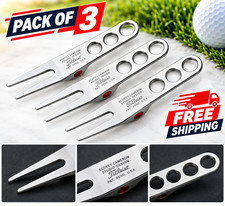 Pack of 3 Scotty Cameron Pivot Tool Divot Repair Golf Tool Aluminum Red Dot USA