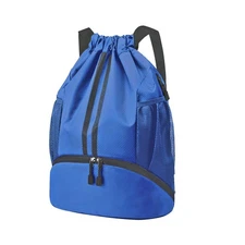 Hoedia Sports Drawstring Backpack - String Swim Gym Bag with Shoes Compartmen...