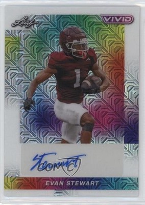 2024 Leaf Vivid White Mojo 1/6 Evan Stewart #BA-ES1 Auto 03ox