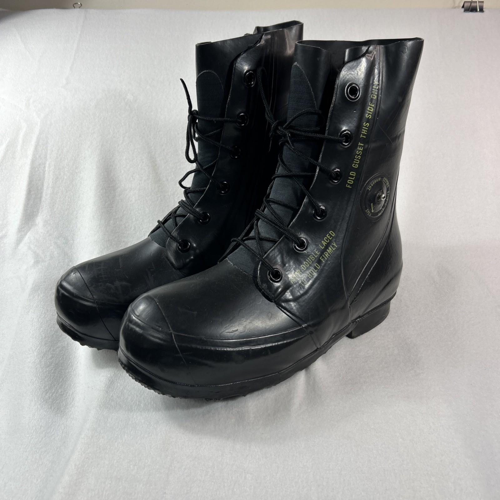 Genuine US Military Mickey Mouse Boots 10R Bata Black… - Gem