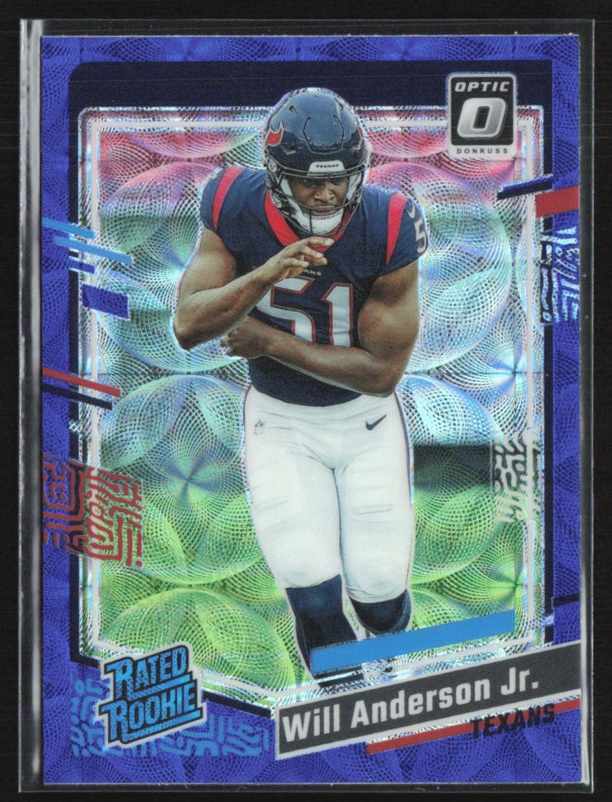 Will Anderson Jr. 2023 Donruss Optic Blue Scope RC #246 Houston Texans