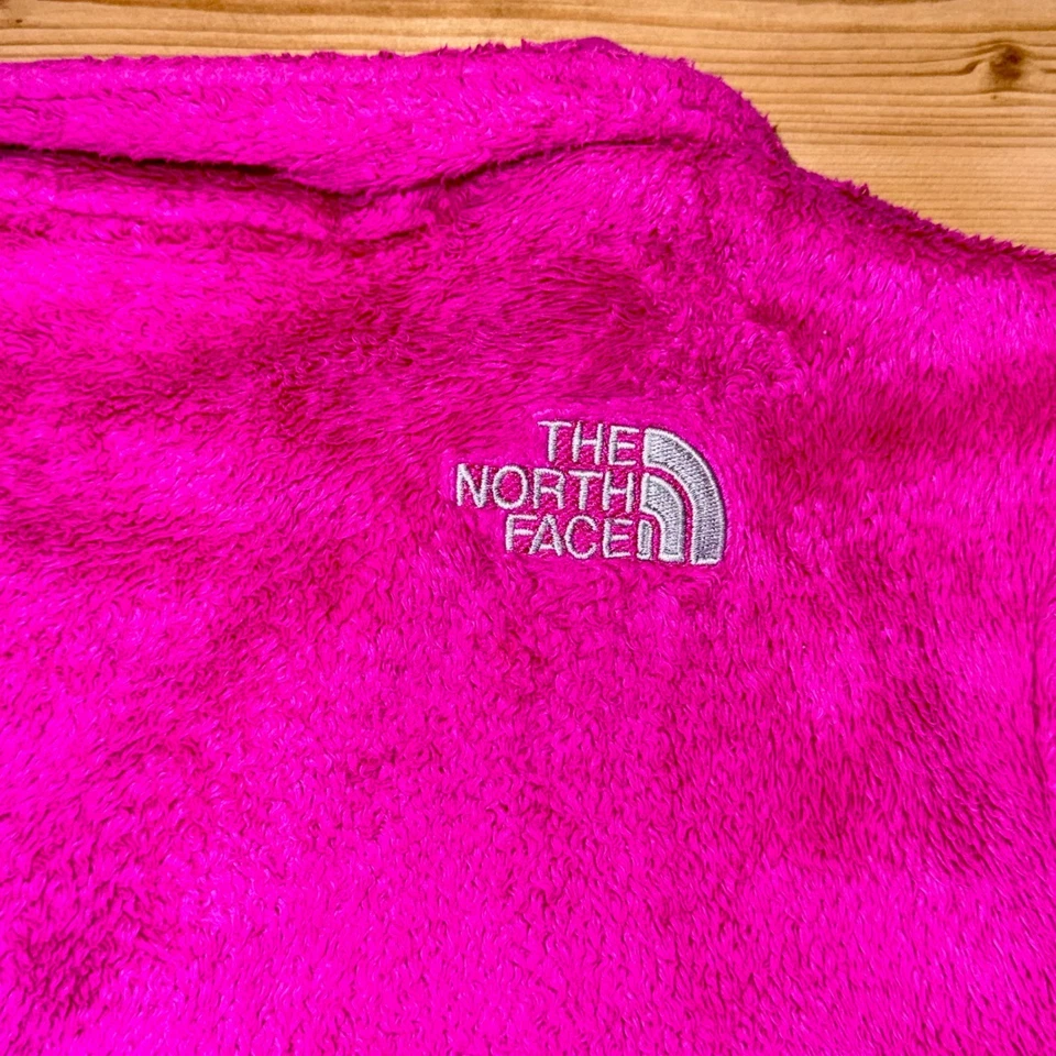 Chaqueta polar para mujer The North Face Osito rosa talla S cremallera completa suave cálida Foto 4 de 4
