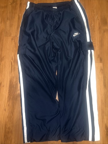 Y2K Nike Tracksuit Bottoms Track Pants Sweatpants Wide Leg Baggy
