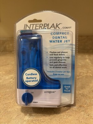 NEW! Conair Interplak Cordless Portable Water Flossing System, Safe & Effective