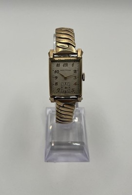 Vintage Waltham Tank Manual Wind 10k Gold Filled - Good Cond - Working