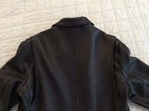 New 2026 SCHOTT NYC Delivery Black Lambskin leather jacket Men's Size L image 5