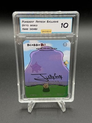 HAND SIGNED Pokederp Patreon Exclusive Blobbo - Ditto Parody Fan Art