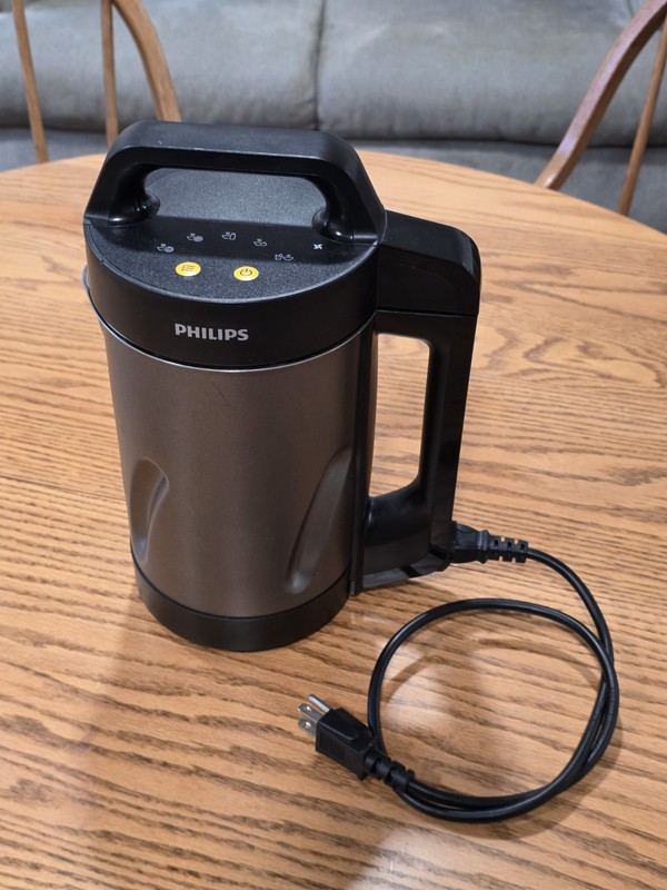 Philips Viva Collection HR2204 Soup Maker 10-in-1 Hot Cold Blender w Power Cable