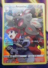 Pokemon TCG Lost Origin Hisuian Arcanine TG08/TG30 Holo Trainer Gallery