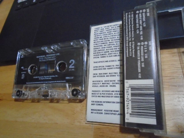 RARE OOP Reverend CASSETTE TAPE Live ep thrash Metal Church DAVID WAYNE Heathen - Image 2 of 2