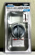 HAUL MASTER! HEAVY DUTY GALVANIZED STEEL 5,000 LB TRAILER JACK LANDING PLATE NEW