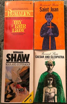 Bernard Shaw books, lot of 4, Saint Joan, Pygmalion, Caesar and Cleopatra
