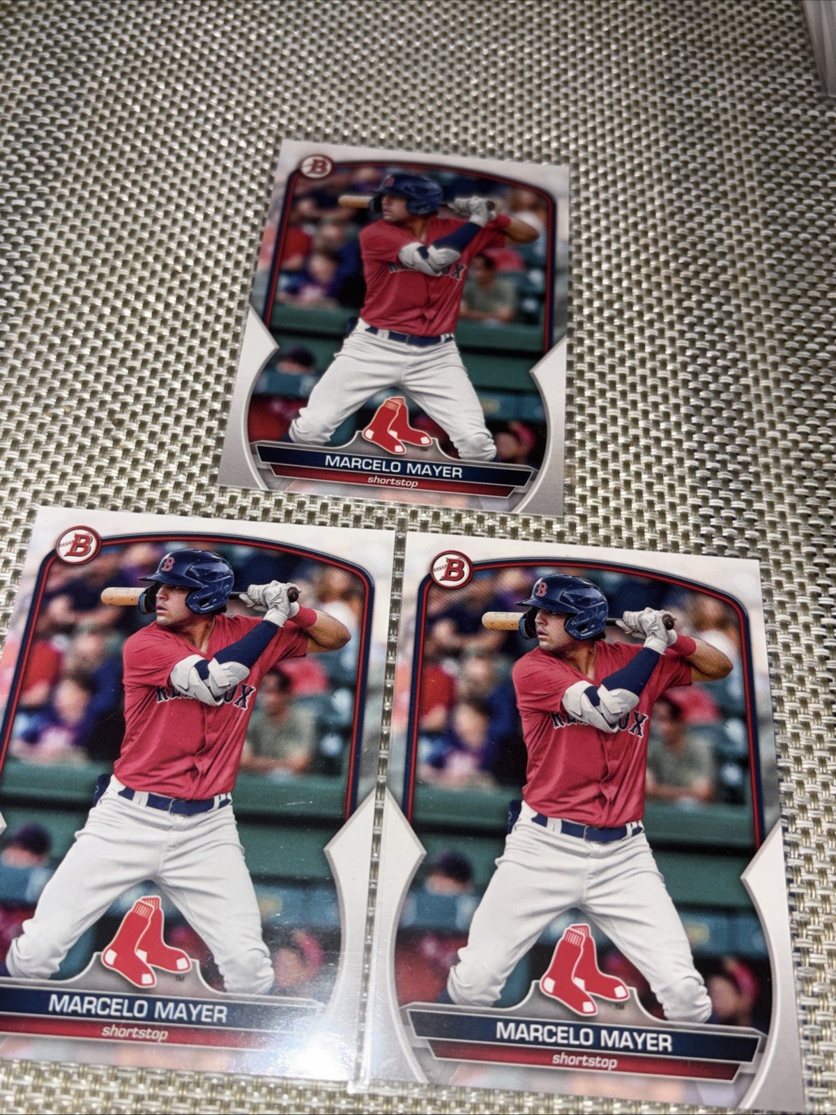2023  Bowman Draft Paper Marcelo Mayer  Lot  3 Boston Red Sox
