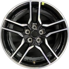 Ford Machined Black Mustang Factory Rim 18x8 2018-2023 Original Oem Alloy 10157