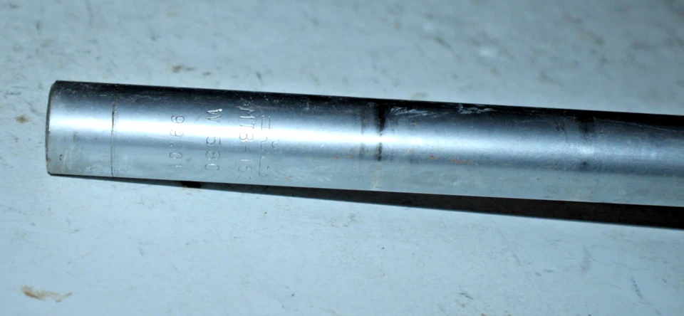 Manillar MTB 25,4 mm 58 cm 1,5" barra elevadora 8° curva plateada confort híbrido envío EE. UU. Foto 3 de 4