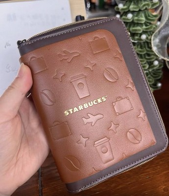 Starbucks 2025 China Brown Travel Card Passport Holder