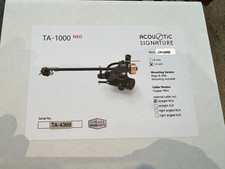 Acoustic Signature TA-1000 Neo High End braccio in 12 pollici versione speciale cromato