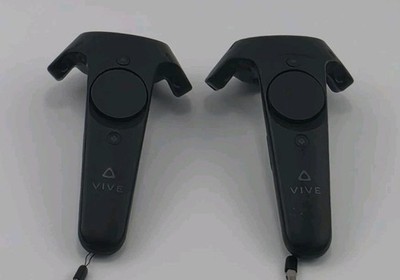 HTC Vive 2PR7100 Virtual Reality VR Wand Controllers Pair (Black) 1.0 