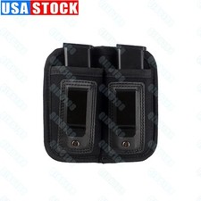 IWB Double Magazine Pouch Concealed Carry Pistol Mag Holder for 9mm .40 .45 .380