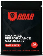 ROAR - A Male Energy (10 Pills) Man Enhancer - Amplifier for Performance