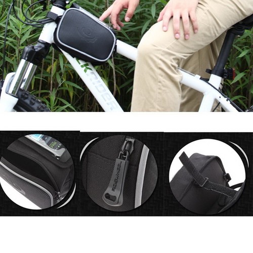 Fahrradtasche Handy Rahmentasche Oberrohrtasche für 5,5" Smartphone Touchscreen - Bild 6 von 7
