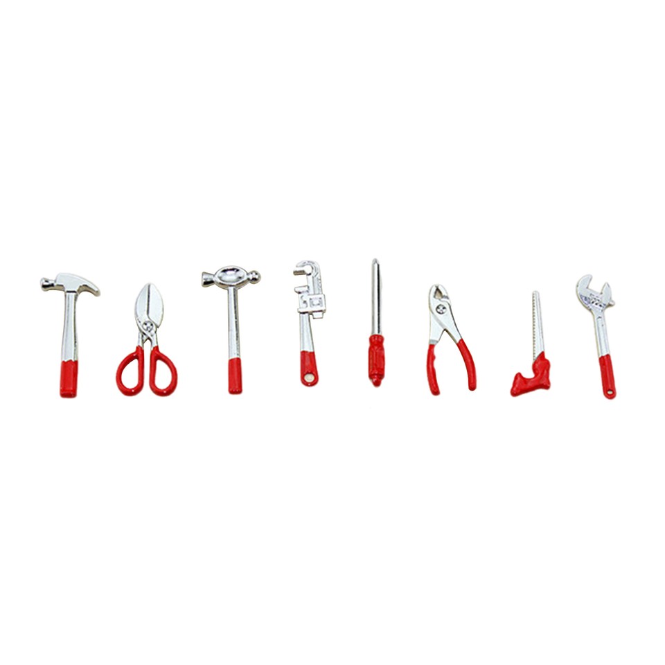 Miniature Hammer Wrench Dollhouse Repair Tools Tool Set for Play House