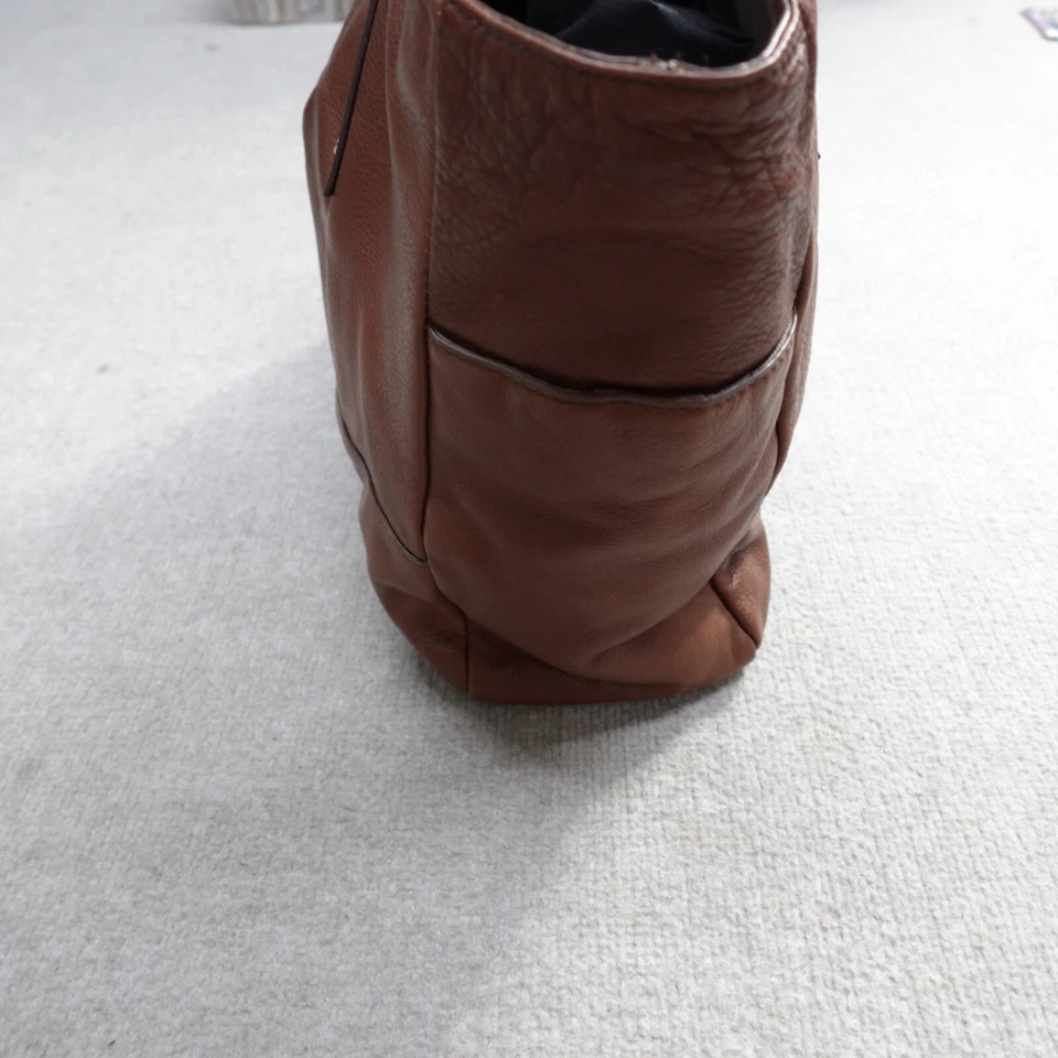 J.Crew женская сумка коричневая сумка с короткими ручками кожи с подкладкой 51634 - Изображение 4 из 4