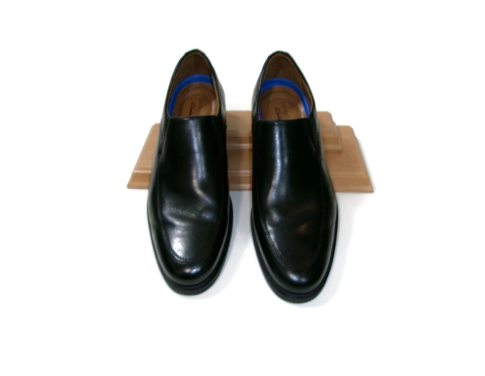 Mens COLLECTION by CLARKS Extreme Comfort Size 12 Black Leather Slip Ons Loafers image 5