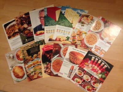 Konvolut 13 x ORIGINAL REKLAME WERBUNG 1962-82 KRAFT Produkte:Käse,Soßen,Ketchup