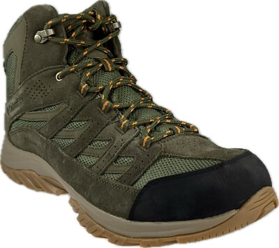 Columbia Men's Green Crestwood Mid Waterproof Hiking Boots
