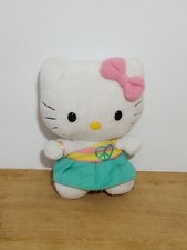 Sanrio Hello Kitty TY Beanie Babies Plush Peace Heart 6 2010 Sanrio Doll Toy